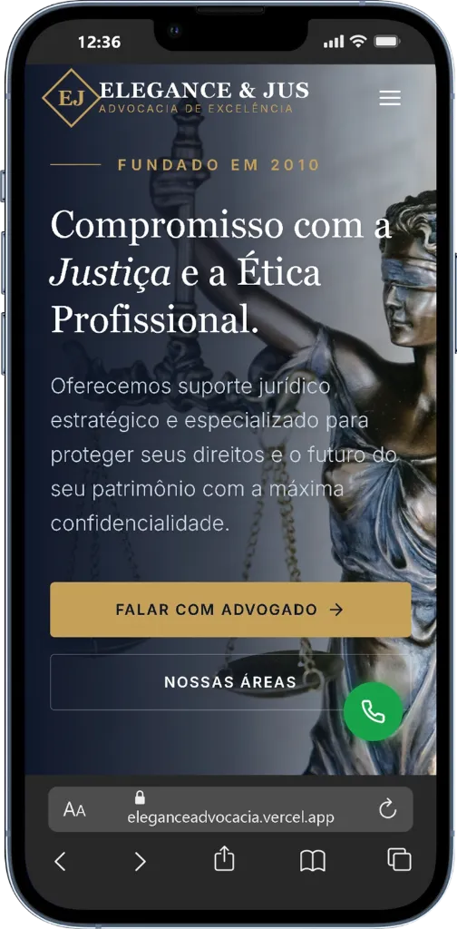 Site Advocacia Mobile