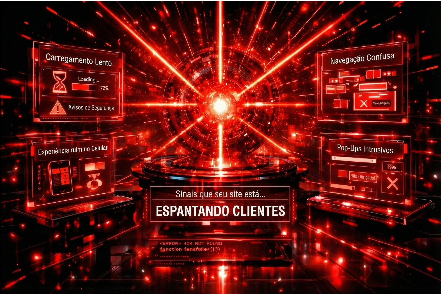 Sinais claros de que seu site está espantando clientes em 2026